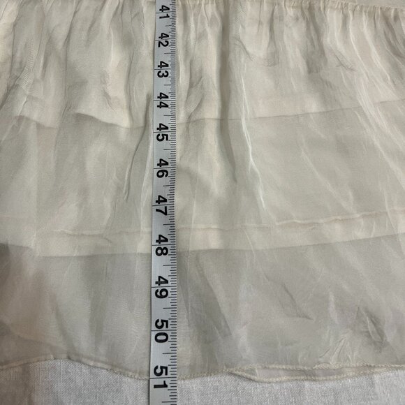 NWOT LARA GUIDOTTI Ivory Maxi Dress S Itlay Made Silk Blend Lined Boho Ramantic - Picture 10 of 11